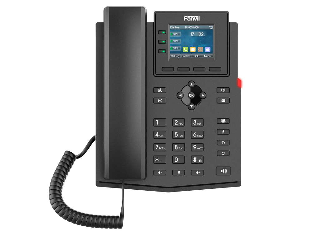 Fanvil X303 / X303P – هاتف SIP ملون عالي الأداء ومثالي للمؤسسات