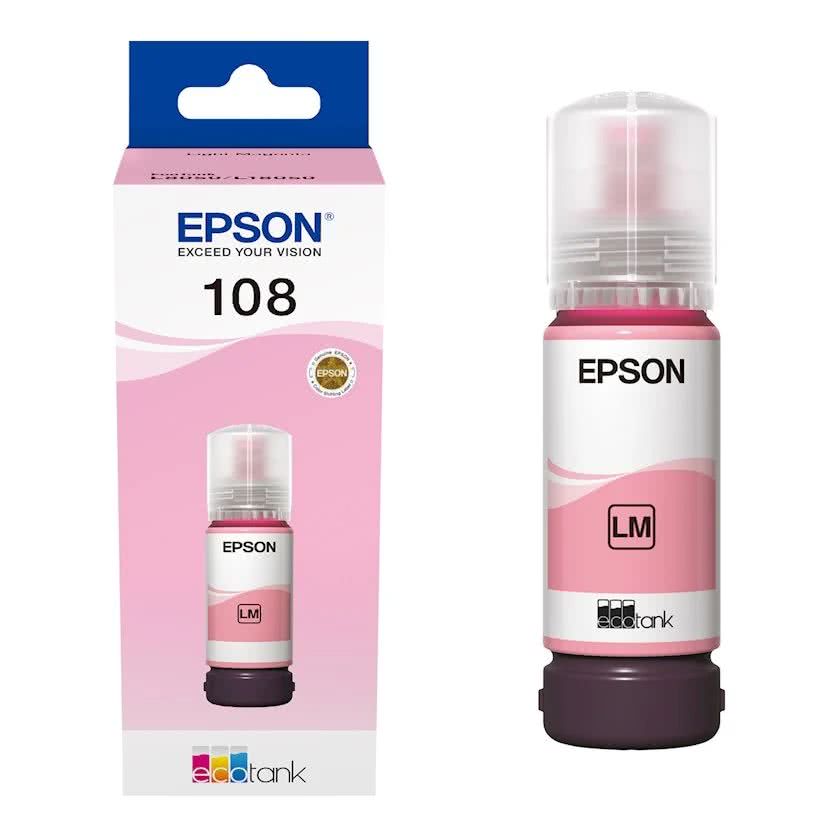 NEW 108 Light Magenta Ink Bottle 70ml Yield 2,100 photos