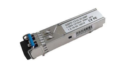 GSFP-1310-20-SMF وحدة إرسال واستقبال ضوئية بسرعة جيجابت
