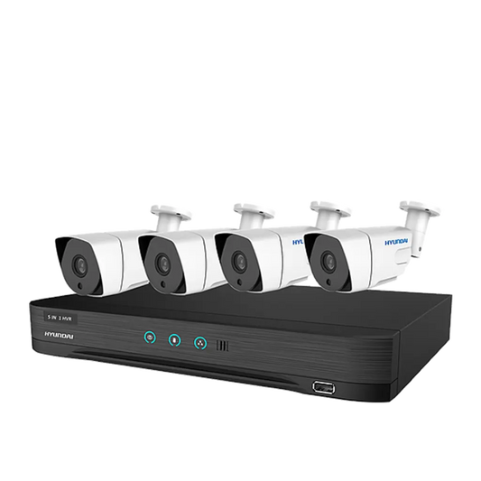 HY-4KIT5MP-ECO - كت 4 قنوات مع 4 كاميرات هيونداي - SafeBox Company - شركة الصندوق الامن