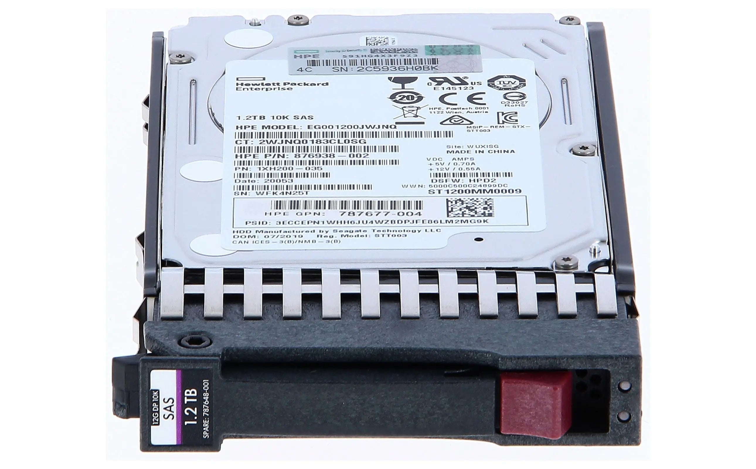 J9F48A- HPE MSA 1.2TB 12G SAS 10K SFF(2.5in) Dual Port Enterprise 3yr Warranty Hard Drive - SafeBox Company - شركة الصندوق الامن