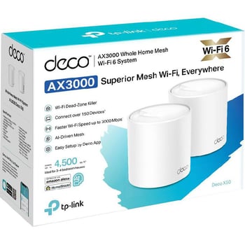 DECO X50(2-PACK) - شبكة واي فاي وحدتين